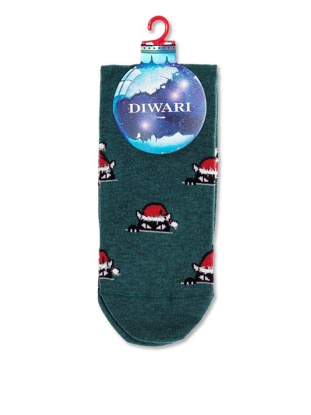 Носки мужские DW NEW YEAR 19С-66СП, р.42-45, 524 темно-бирюзовый - 2