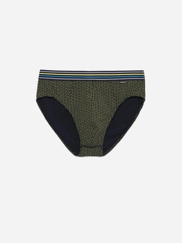 Трусы мужские SHAPE MSL 869 (на вешалке),р.78,82, navy-yellow - 1