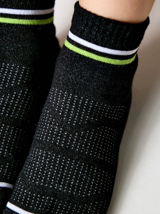 Носки детские ACTIVE (короткие) 13С-34СП, р.16, 508 черный-салатовый - 2