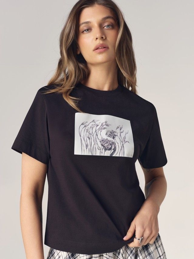 Джемпер женский C LD 3470, р.170-84, black-roses - 4