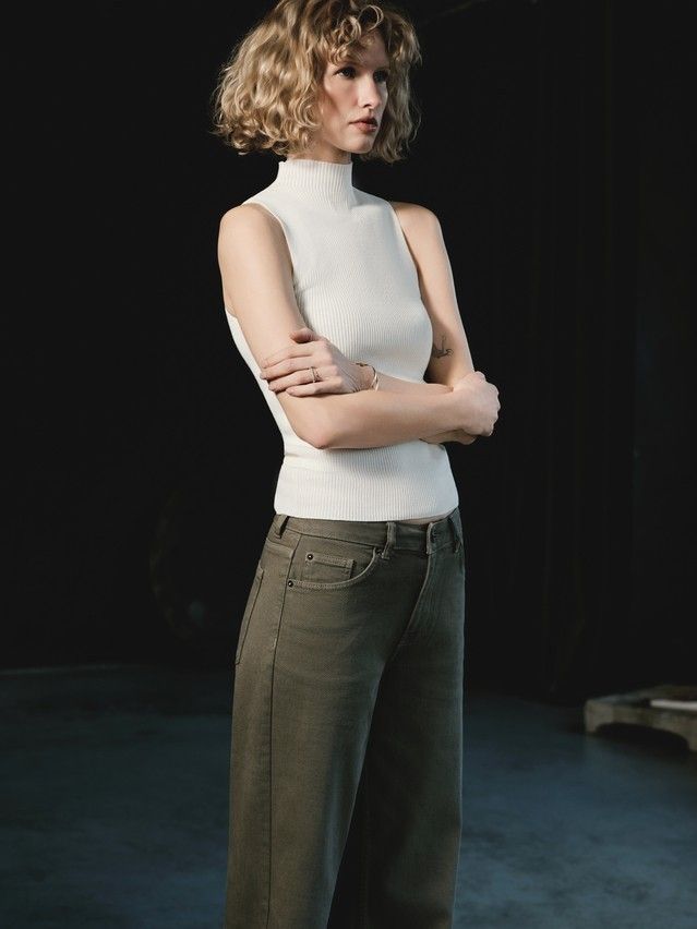 Жилет жен. CE LDK2560 25С-60СП, р.170-84, ecru - 3