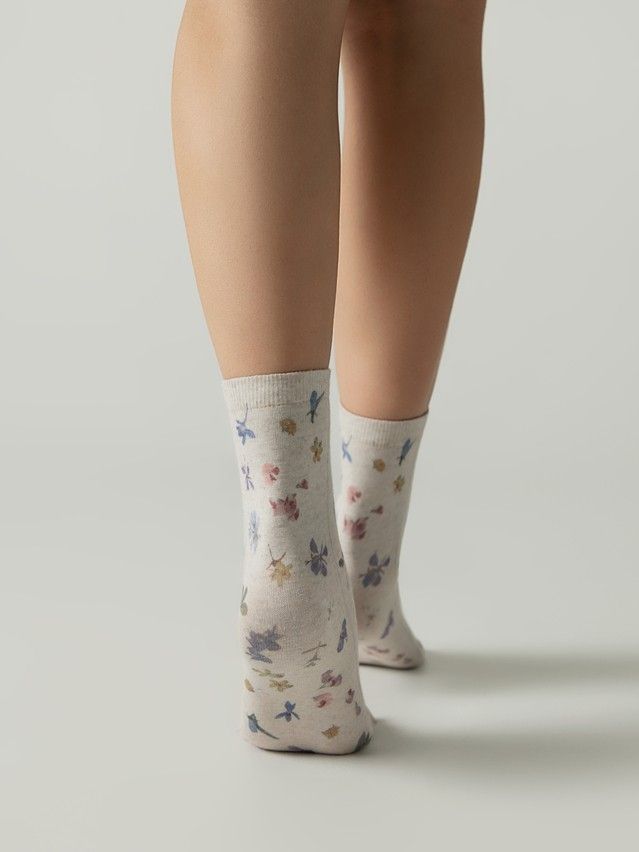 Носки женские C FLOWERS 20С-107/3СП, р.23-25, 1145 бежевый - 2