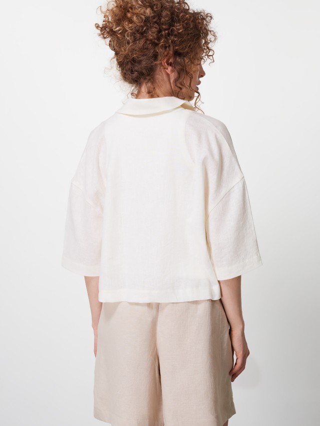 Рубашка жен. C LRU 3585, р.170-84-90, ecru - 2