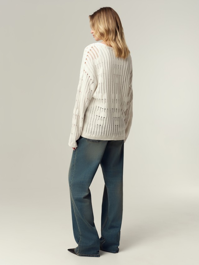 Джемпер женский CE LDK2554 25С-54СП, р.170-84-88, ecru - 4