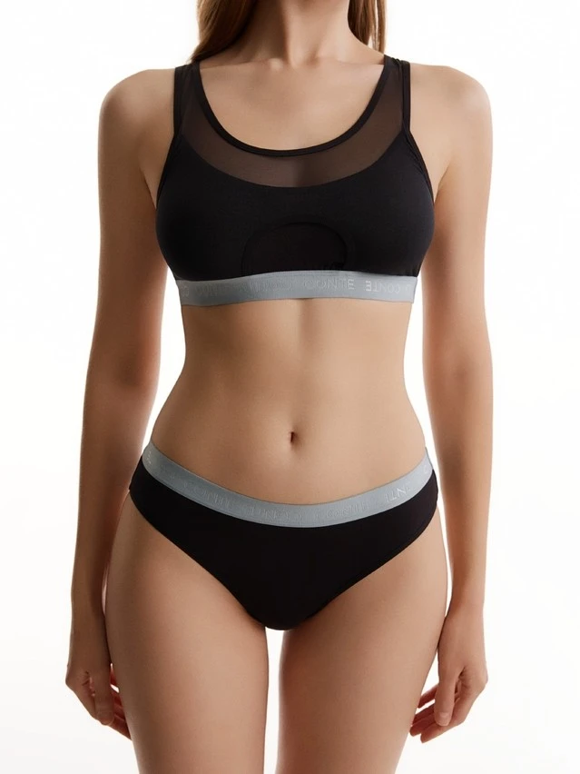 Топ жен. C DOUBLE LINES LBE 3548, р.170-84, black-blue - 3