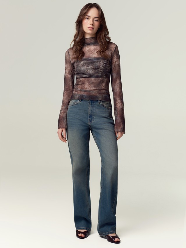 Джемпер женский C LD 3486, р.170-84, blue leopard - 2