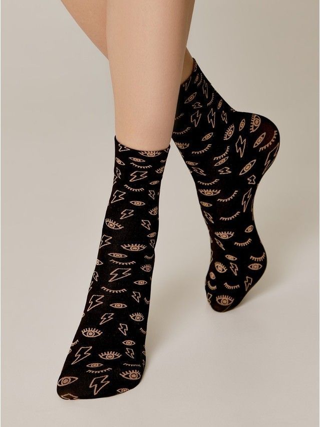 Носки женские CE FANTASY 22С-53СП, р.23-25, nero-natural - 2