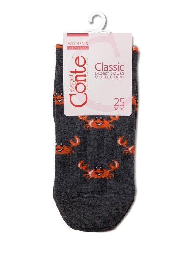 Носки женские хлопковые CLASSIC 15С-15СП, р. 36-37, 148 темно-серый - 3