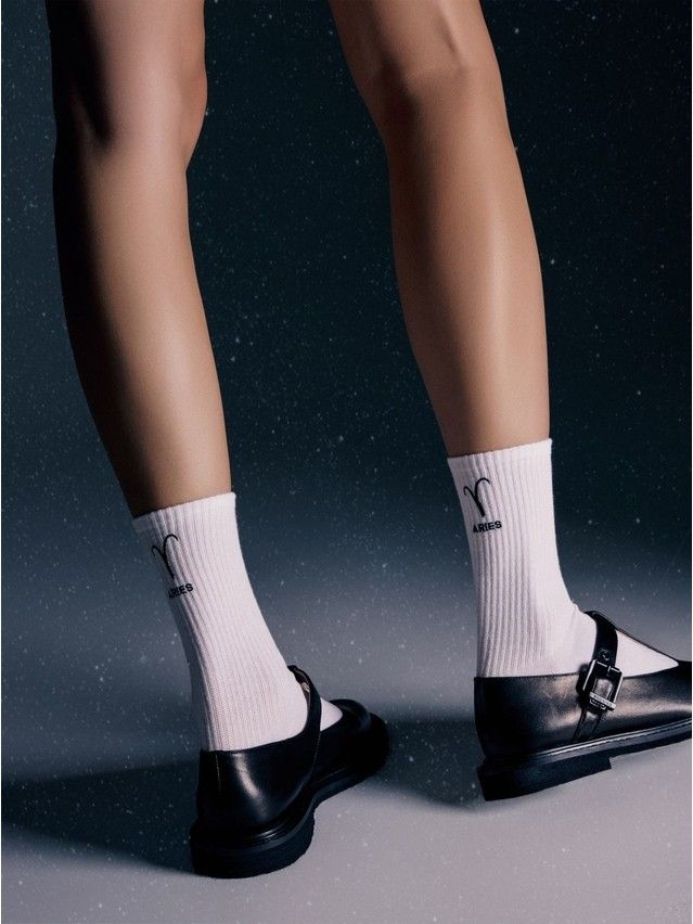 Носки женские хлопковые C FANTASY (с вышивкой) 24С-77СП, р.23-25, 666 черный - 1