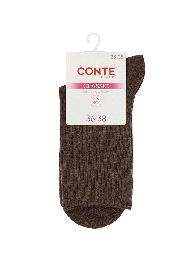 Носки женские хлопковые CE CLASSIC 25С-32СП, р.23-25, 751 шоколадный - 4