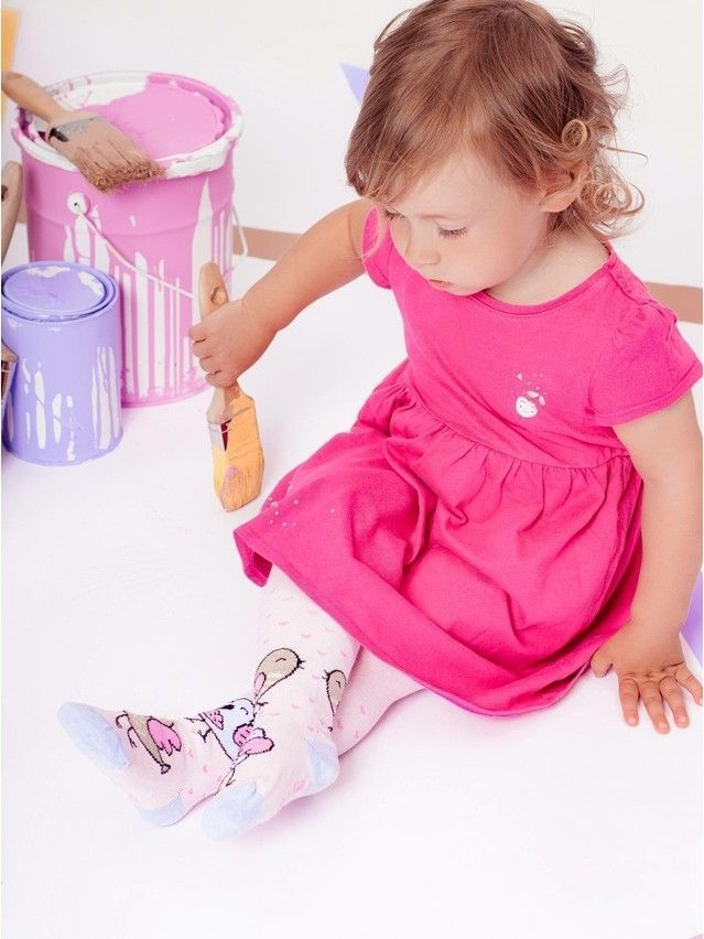 Колготки детские TIP-TOP (весёлые ножки) 14С-79СП, р.104-110 (16),480 светло-розовый - 2