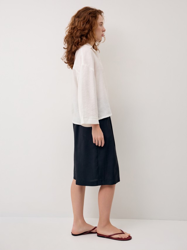 Рубашка жен. C LRU 3423, р.170-84-90, ecru - 3