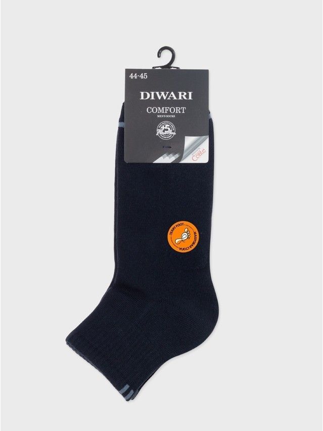 Носки муж. DW COMFORT (короткие, махр. стопа) 24С-102СП, р.25, 212 темно-синий - 2