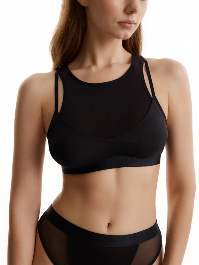Топ жен. C DOUBLE LINES LBE 3547, р.170-84, black - 1