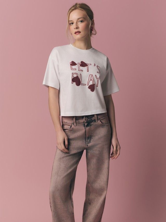 Джемпер женский CE LD 3032, р.170-92, white-play - 5