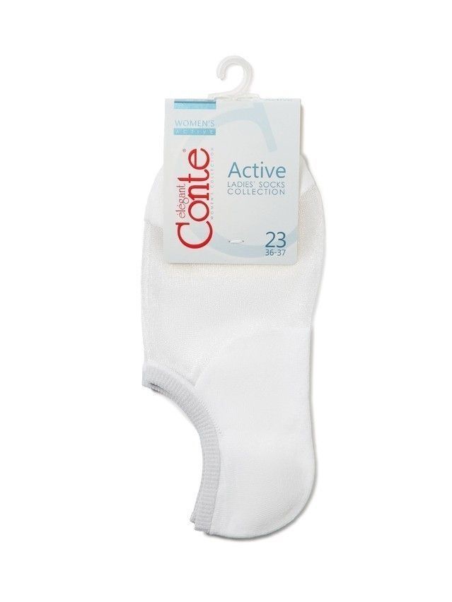 Носки женские хлопковые CE ACTIVE (ультракороткие) 18С-4СП, р.23-25, 000 белый - 3