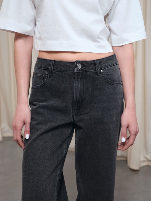 Джинсы женские C CON-808, р.164-90, washed black - 3