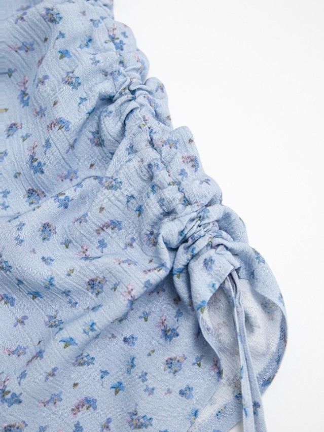 Блузка жен. C LBL 3831, р.170-84-90, blue-flowers - 8