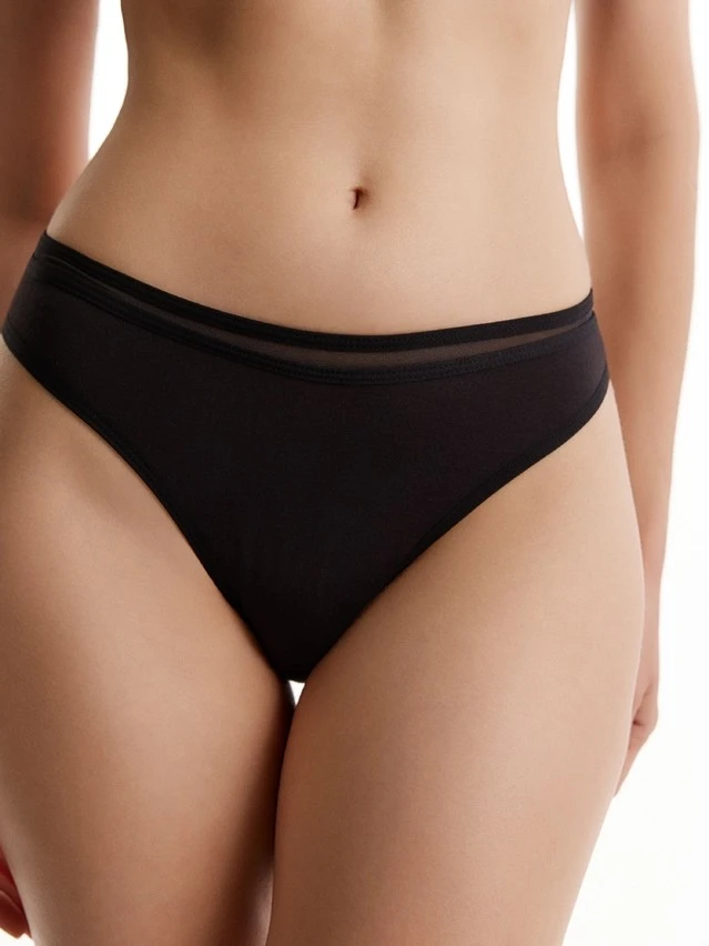 Трусы жен. C DOUBLE LINES LBR 3578, р.90, black - 1
