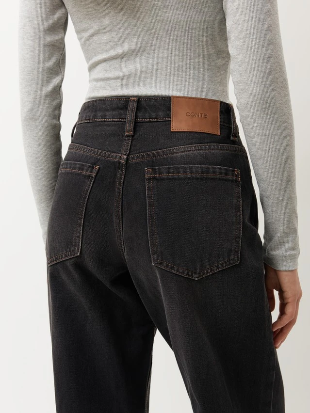Джинсы жен. C CON-960, р.164-90, washed black - 7