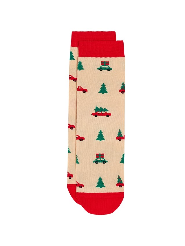 Носки женские хлопковые CE NEW YEAR 21С-76СП, р.23-25, 1027 бежевый - 3