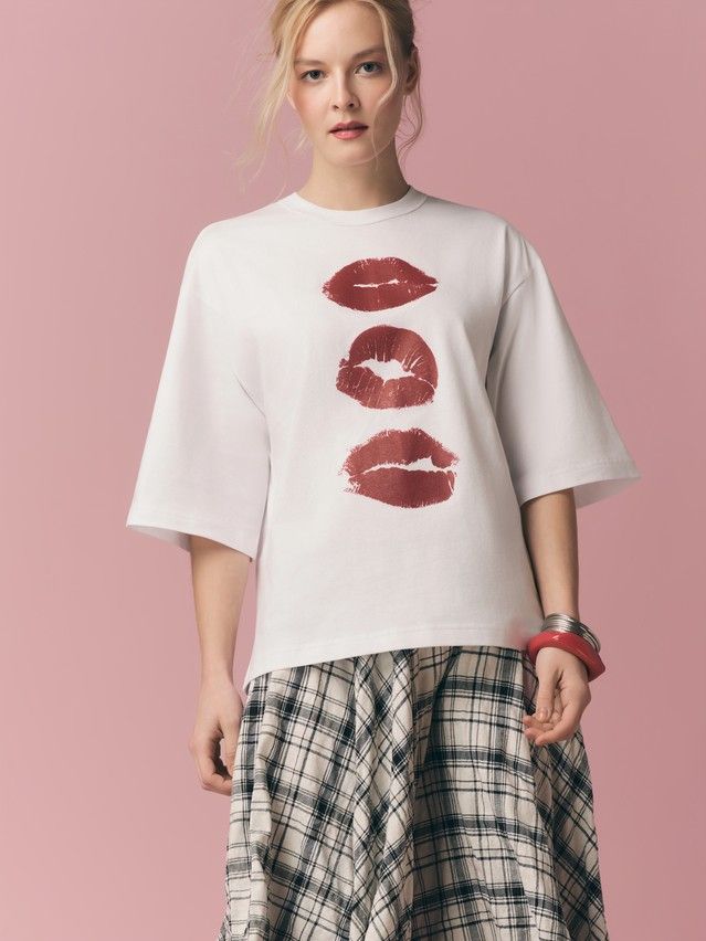 Джемпер женский C LD 3449, р.170-84, white-lips - 4