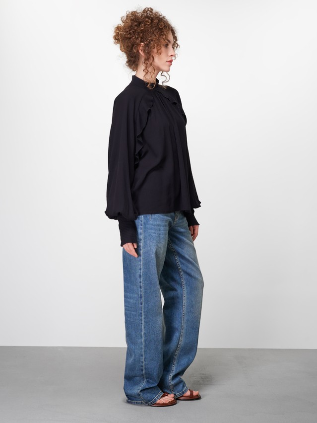 Блузка жен. C LBL 3476, р.170-84-90, black - 3