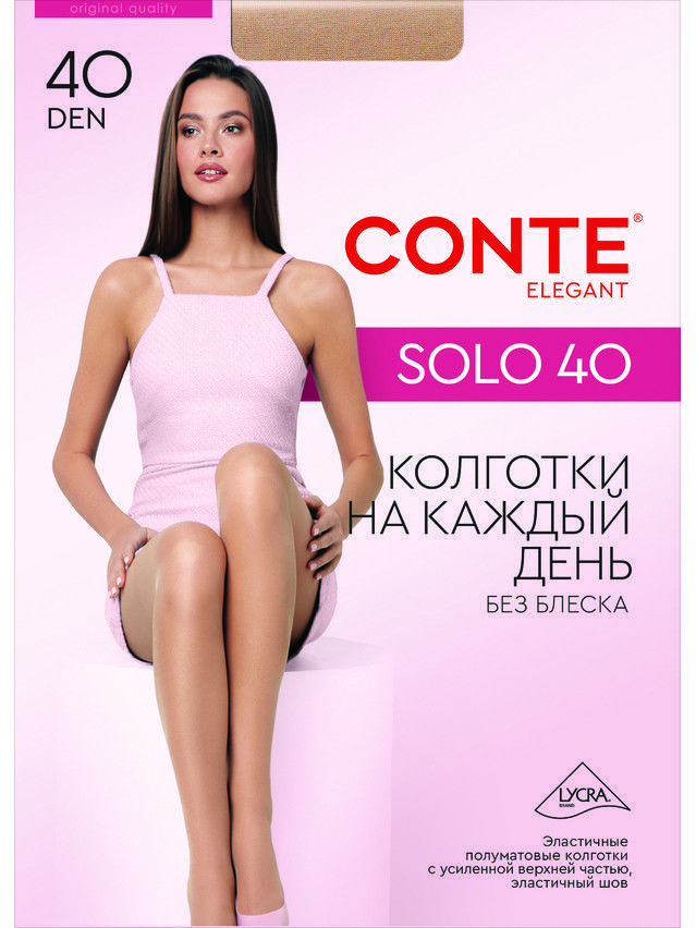 Колготки полиамидные женские SOLO 40 8С-38СП, p. 2, bronz - 4
