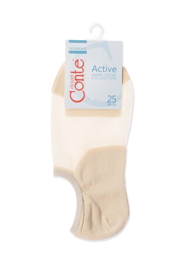 Носки женские хлопковые CE ACTIVE (ультракороткие) 18С-4СП, р.23-25, 000 бежевый - 3