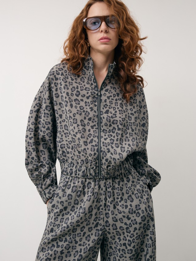 Жакет жен. C LJ 3730, р.170-84-90, khaki leo - 8