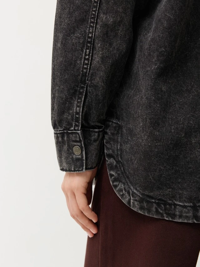 Ветровка джинсовая жен. C CON-984, р.170-84-90, washed black - 6