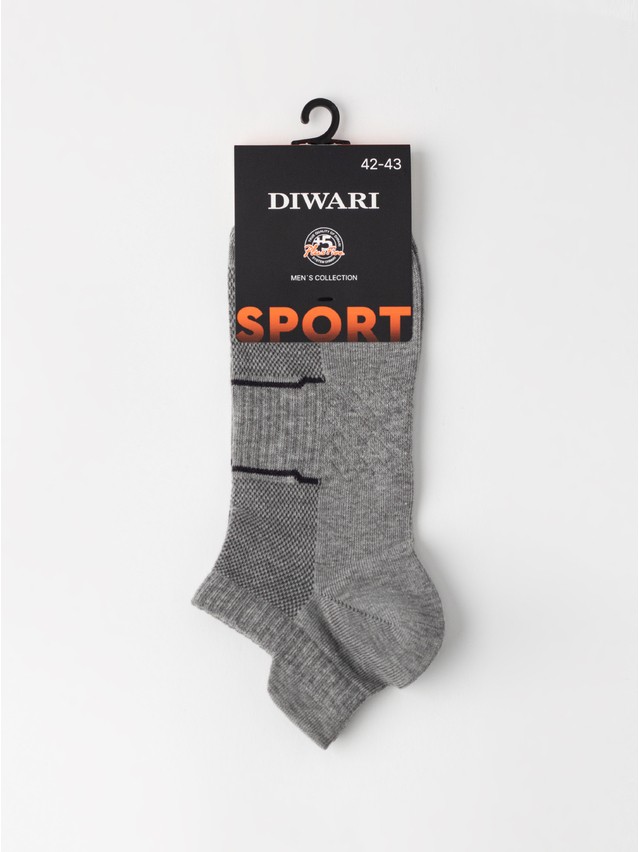 Носки муж. DW SPORT (короткие) 26С-28СП, р.25, 1110 серый - 4