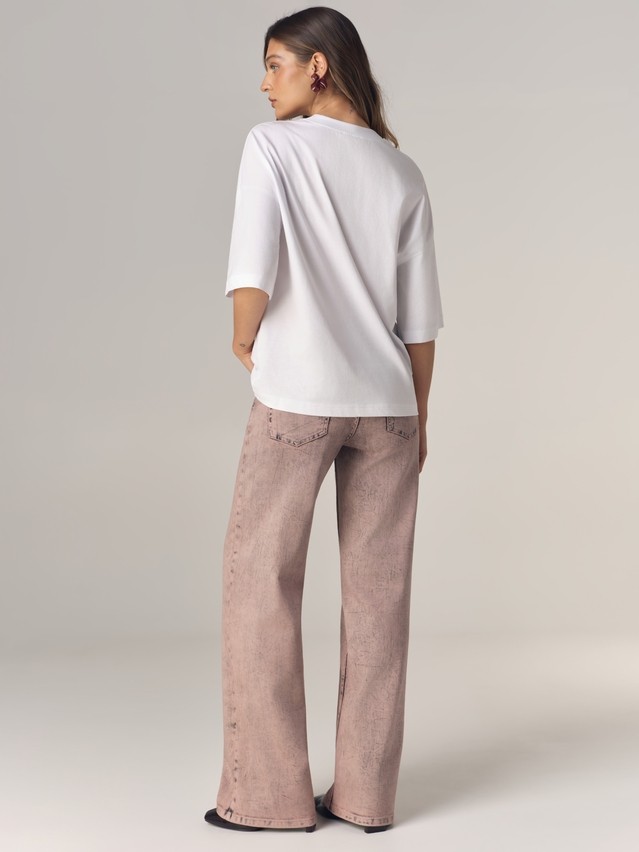 Джемпер женский C LD 3468, р.170-84, white-ice flowers - 3