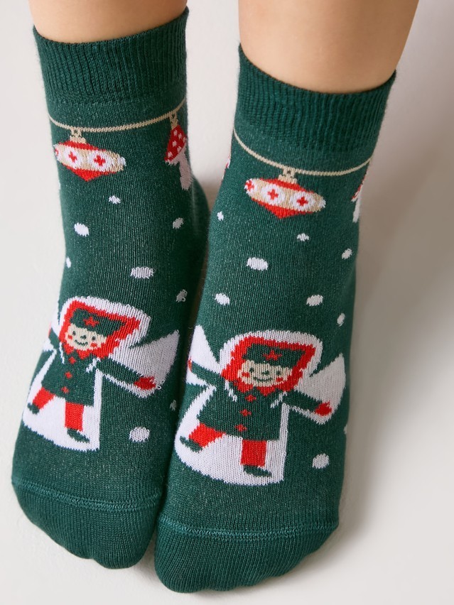 Носки детские CK NEW YEAR 21С-67СП, р.16-18, 1026 темно-зеленый - 2