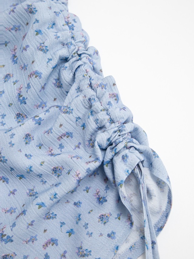 Блузка жен. C LBL 3831, р.170-84-90, blue-flowers - 8