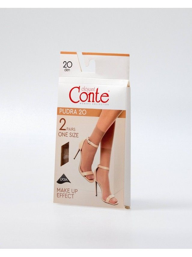 Носки женские CE PUDRA (2 пары),р.36-39, natural - 3