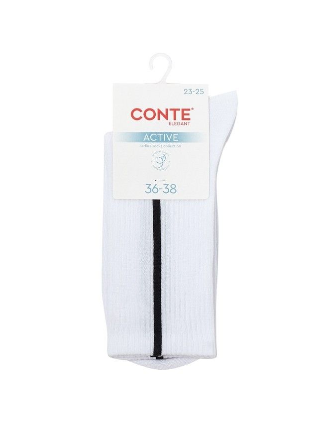 Носки женские хлопковые CE ACTIVE 20С-20СП, р.23-25, 965 белый - 4