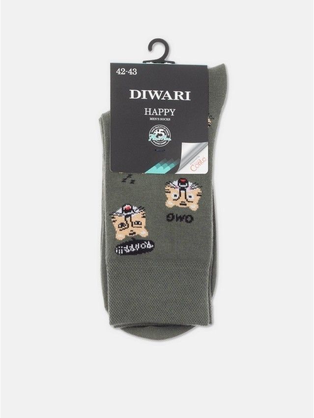 Носки мужские DW HAPPY 17С-151СП, р.25, 657 хаки - 4