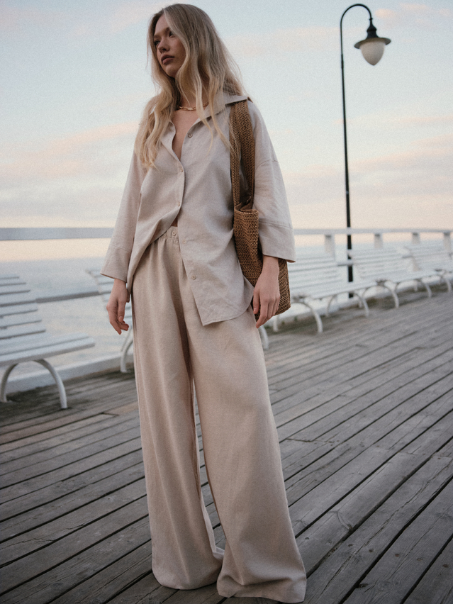 Брюки жен. C LBK 3479, р.170-84-90, beige - 1