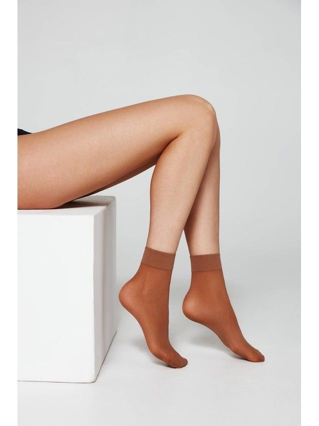 Носки полиамидные женские TENSION 40 (2 пары) 8С-7СП, р. 36-39, bronz - 1