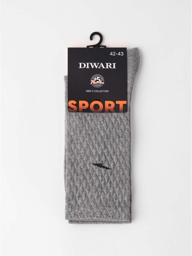 Носки муж. DW SPORT (удлиненные) 26С-25СП, р.25, 973 серый - 5