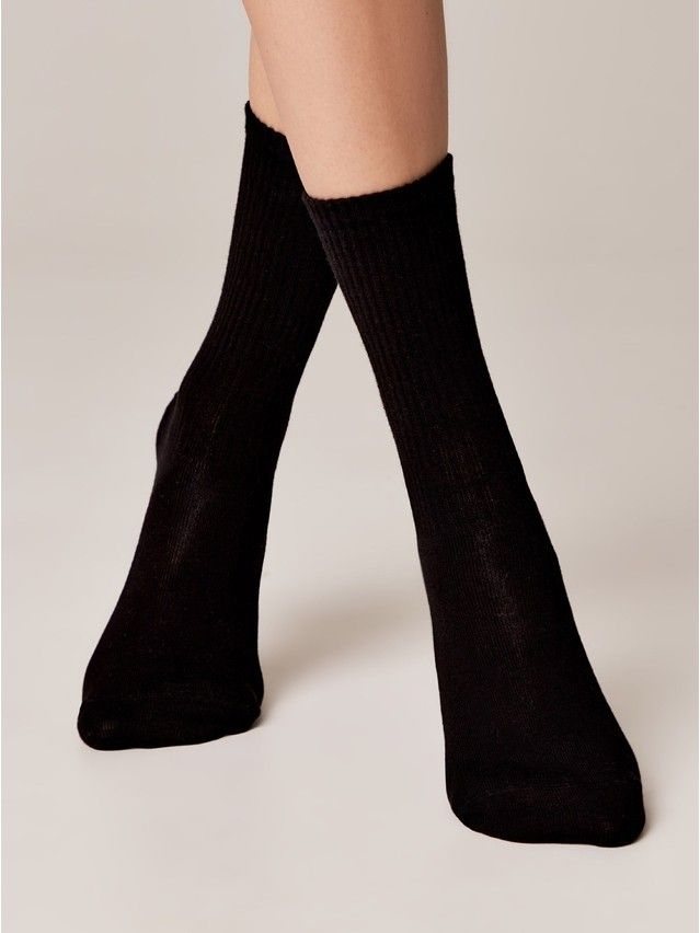 Носки женские хлопковые CE ACTIVE 20С-20СП, р.36-37, 433 черный-сиреневый - 2