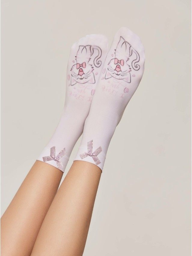 Носки для девочек нарядные CE LOVE, р.18-20, bianco - 1