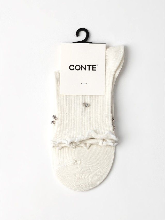 Носки жен. хлопковые C 26С-26СП, р.23-25, 1157 молочный - 3