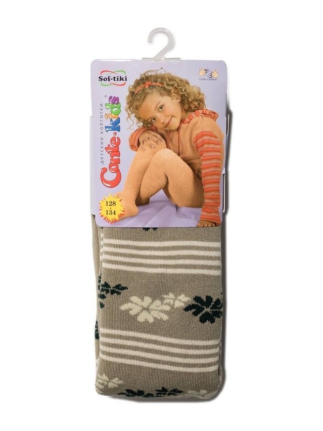 Колготки хлопковые детские SOF-TIKI (махровые внутри) 7С-38СП, p. 128-134, горчичный, рис. 206 - 1