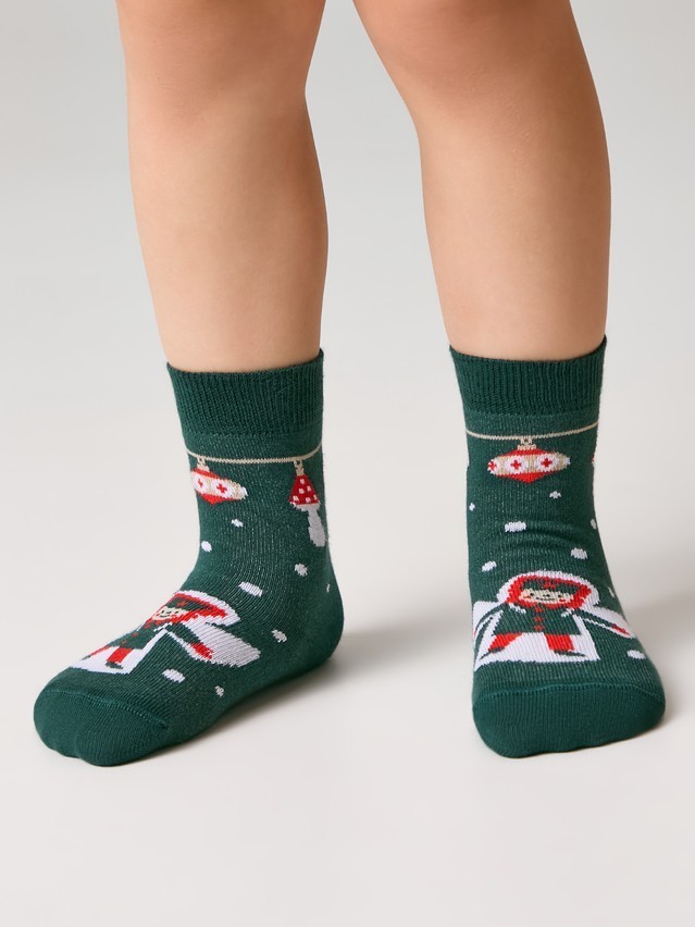 Носки детские CK NEW YEAR 21С-67СП, р.16-18, 1026 темно-зеленый - 3