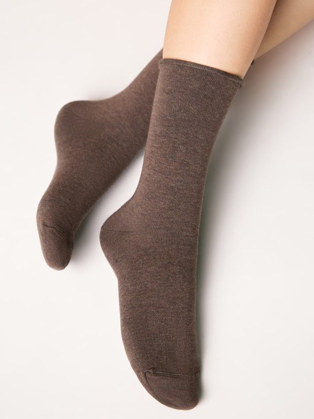 Носки жен. хлопковые CE COMFORT (без резинки) 19С-101СП, р.23-25, 000 коричневый - 1