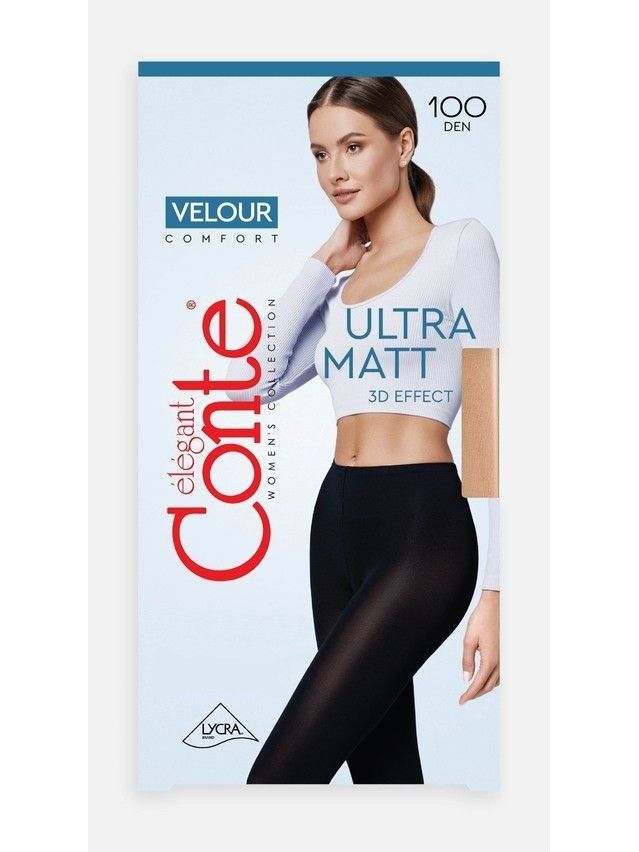 Колготки женские VELOUR 100, р.2, nero - 6