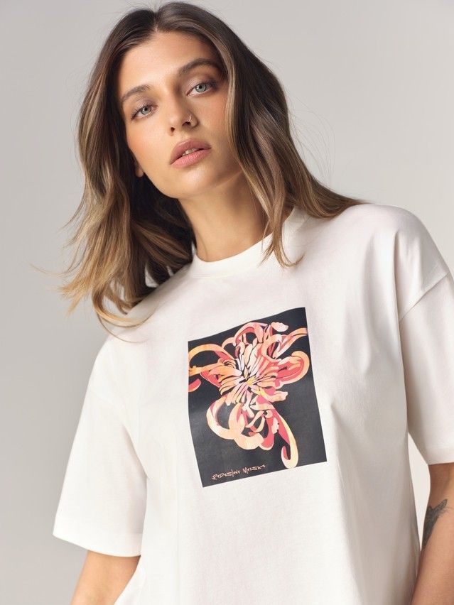 Джемпер женский C LD 3469, р.170-84, milk-abstract flower - 5