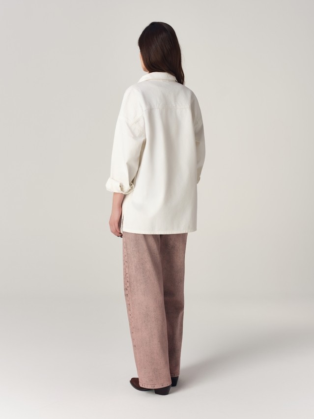 Ветровка джинсовая жен. C CON-924, р.170-84-90, off white - 12